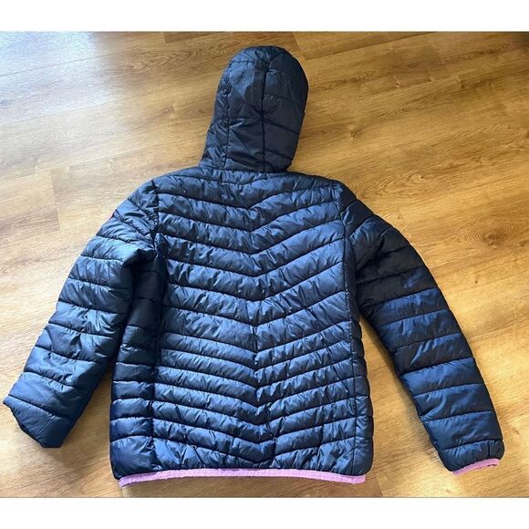 Rokka & Rolla Reversible Puffer Jacket Girl’s XL 14-16 Blue/Lavender Full Zip - Picture 8 of 16
